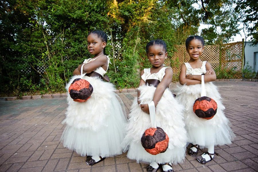 traditional wedding dress for flower girl