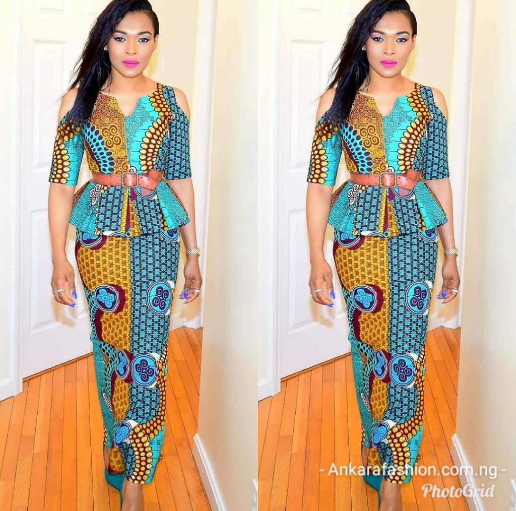 nice ankara styles for slim ladies