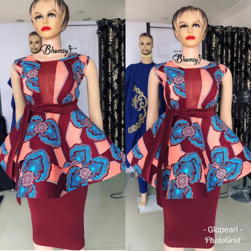 Ankara Skirt & Blouse Designs For White & Tradition Wedding - Hairstyles 2u