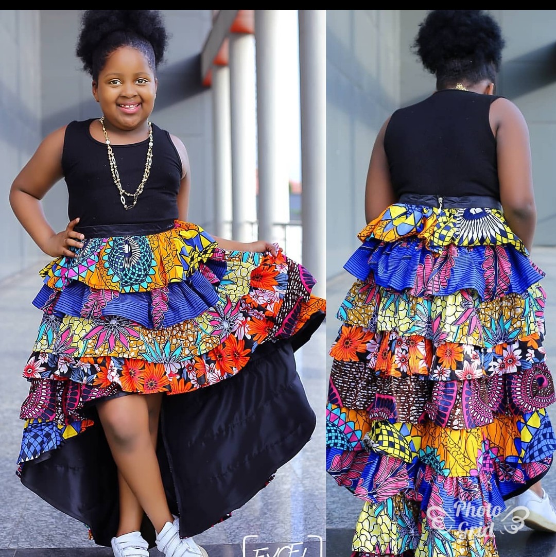 latest ankara gown for baby girl