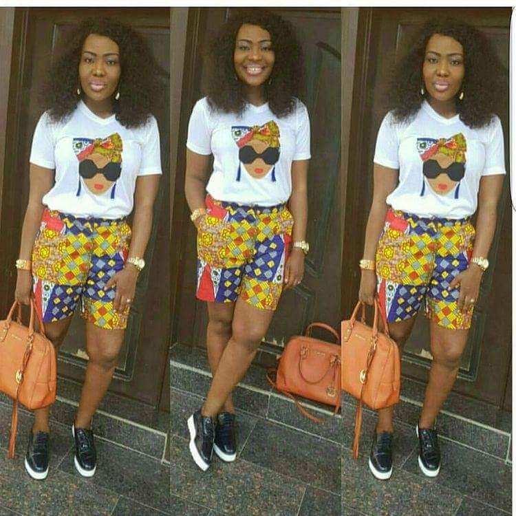 Last Ankara Bum Shorts For Gorgeous Ladies - Hairstyles 2u