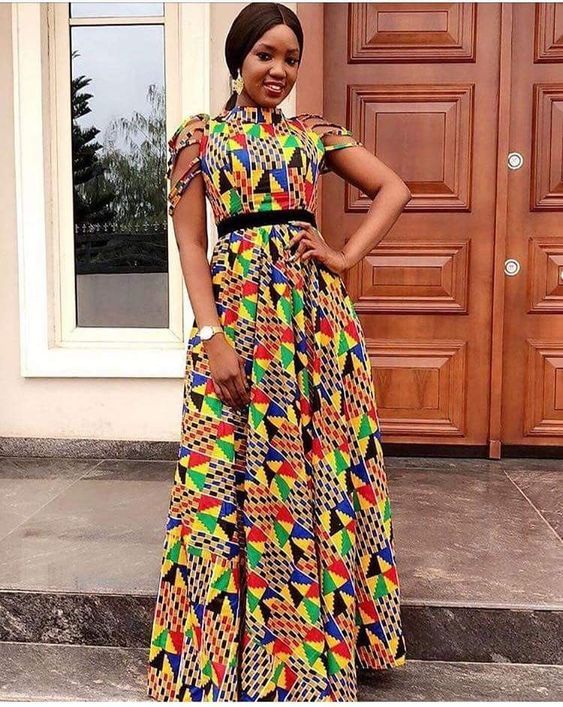 Creative Ankara Long Gown Styles for 2020 - Hairstyles 2u