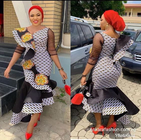 trending ankara long gown styles