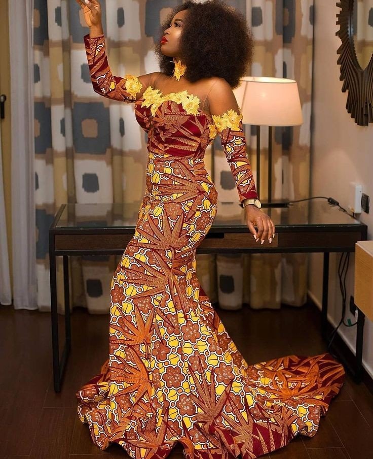 ankara long gowns styles 2020