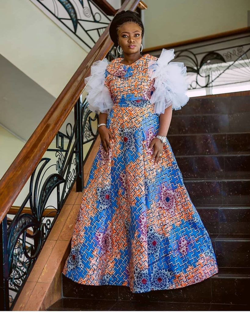 most Creative and Stylish Ankara Long gown styles - Hairstyles 2u