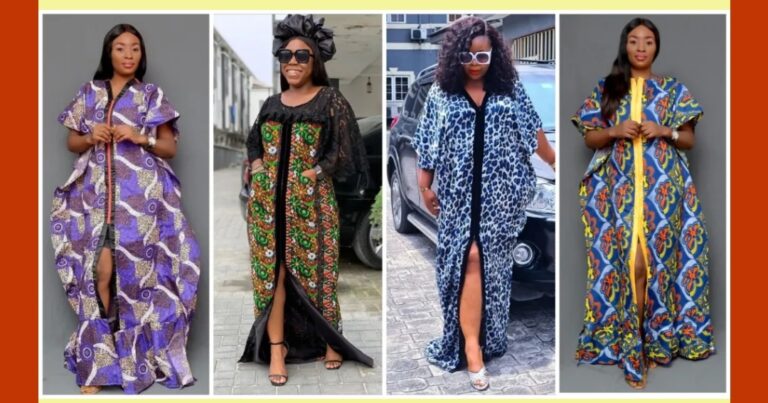 BEAUTIFUL BUBU KAFTAN STYLES WITH FRONT SLIT AND DESIGNS - Hairstyles 2u